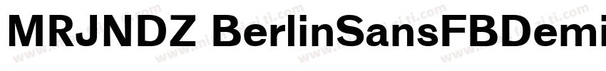 MRJNDZ BerlinSansFBDemi Bold字体转换